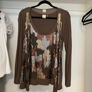 * Y2K Ecru 2 Piece Top